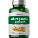 Piping Rock Ashwagandha Kapsułki 124; 120 Hrabia 124; Herbal Supplement with Black Pepper Extract 124; dla kobiet i mężczyzn 124; Non- GMO, Gluten Free