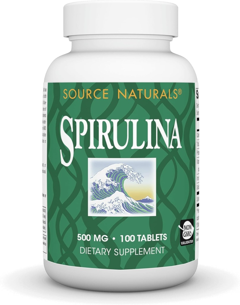 Źródło Naturals Spirulina - wsparcie systemu immunologicznego - 100 tabletek