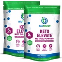 BioTrust Keto Elevate - C8 MCT Oil Powder - Ketogenic MCT Coffee Creamer, Keto Coffee Creamer - Clean Energy, Mental Focus & Clarity - 100% Capiline Acid MCT Powder, Non-GMO (Unflavored, 40 Servings)