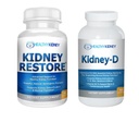Nerki Przywracanie i Kidney- D 2- Pack Kapsułki do wsparcia dla nerek z zoptymalizowanymi antyoksydantami witaminy D, Probiotyki Nerki, Biwęglan sodu do oczyszczania nerek