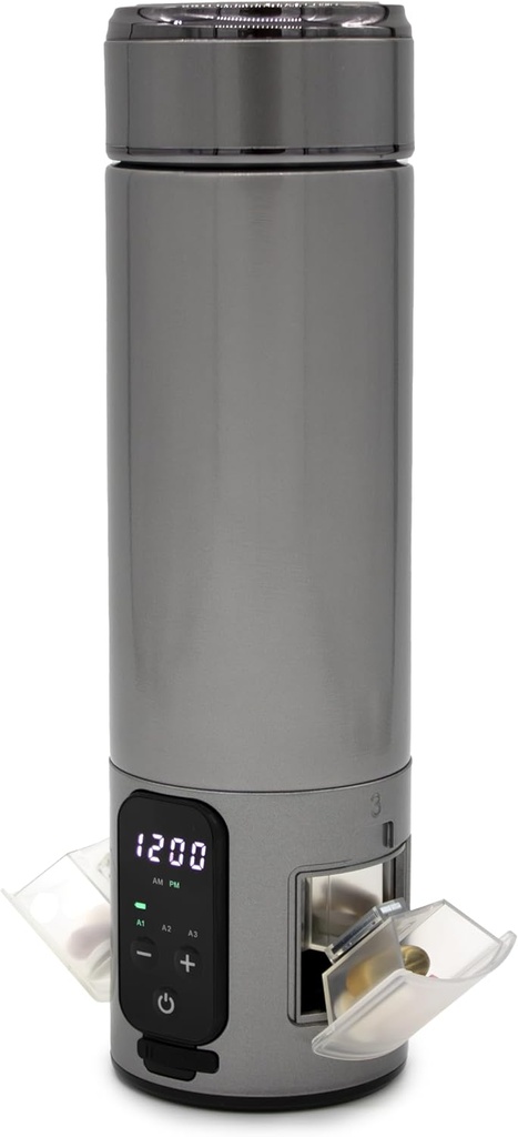 e- Pill Smart Stal nierdzewna Butelka wody Pill Organizator i Medicine Reminder