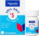 Hyland 's No. 5 Cell Salt Kali Mur 6X Tablets, Cold Medicine and Sore Throat Relief, Natural Treatment of Colds, Sore Throats, Runny Nose, and Burns, Quick Disolding Tablets, 100 Count