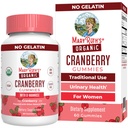 MaryRuth Organics Organic Cranberry Gummies - 500mg Supplement APLICATION 124; Urynary Tract Health for Women APLICATION 124; with D Mannose APLICAL 124; Tradycyjne stosowanie APLICATION 124; USDA Organic APLICAN 124; Vegan APLICAN 124; Non GMO APLICATION 124; 30 Servings