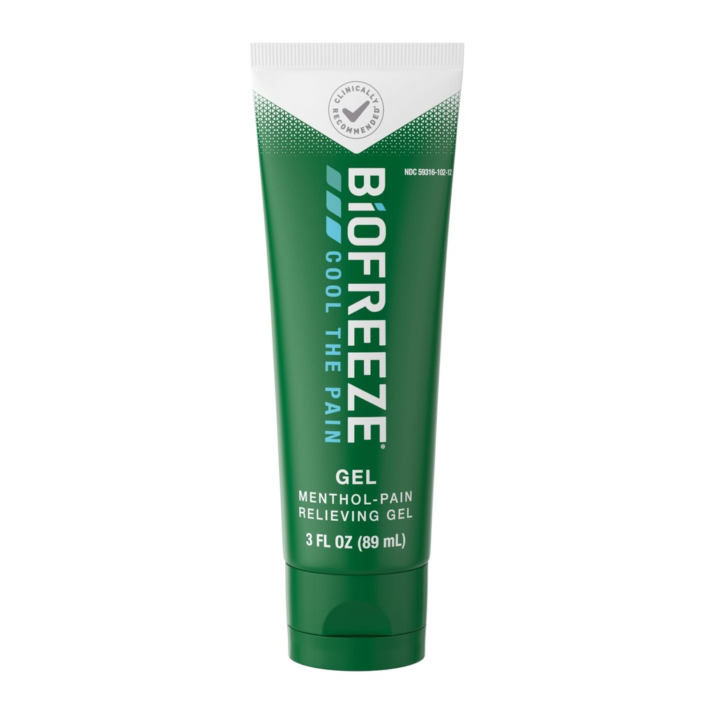 Biofreeze Relief Pain Gel, Artreese Reliever, Knee & Lower Back Pain Relief, Sore Muscle Relief, Neck Pain Relief, Pharmacist Recommended, FSA Kwalifikujące, 3 FL OZ Biofreeze Menthol Gel
