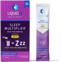 Płyn I.V. ® Nawodnienie Multiplier ® + Sleep - Blueberry Lavender - Electrolyte proszek napój mieszanki pakiety 124; Wygodne Single- Serving Sticks 124; Non-GMO 124; 10 Słupki (Opakowanie 1)