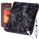 Bearhound XL Electric Heating Pad 20 "x24" Podwójnie ogrzewane Faux Fur Pad, 6 poziomów ciepła, 2H Auto- Off, Moist & Dry Heat Therapy for Back Pain Relief, Prasowalne maszyny, ETL Certified, Pudełko na prezenty