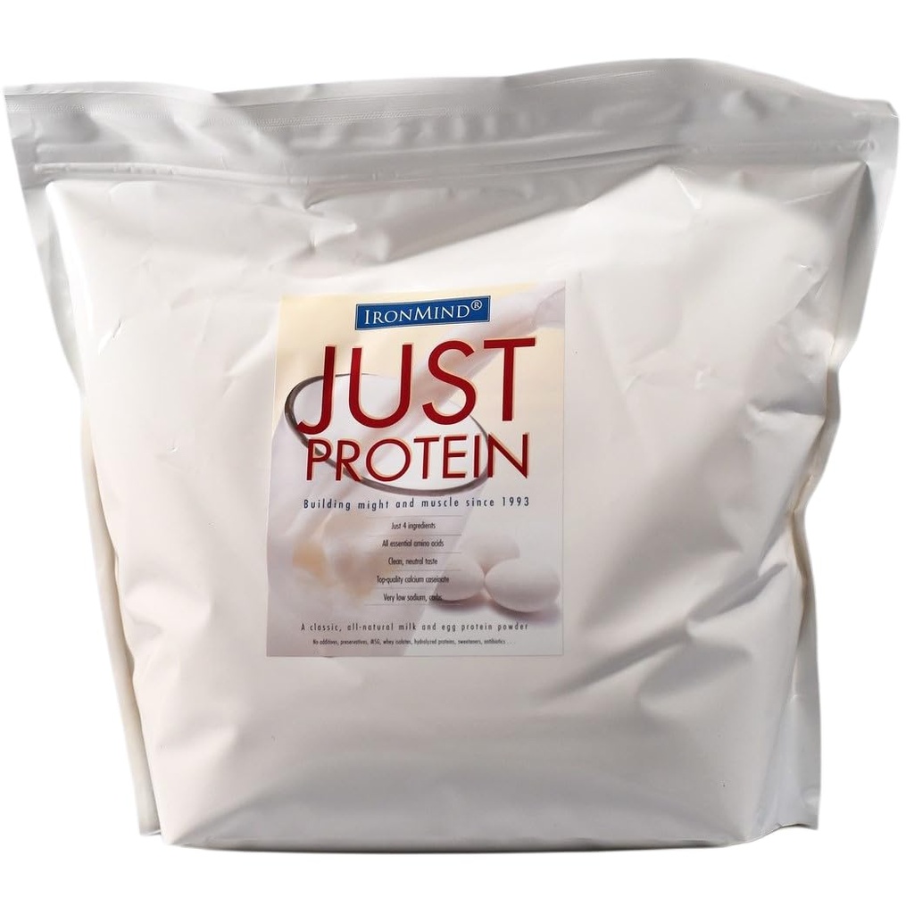 IronMind Just Protein - 5 Funt Classic Milk and Egg Supplement Powder, Vanilla, Non-GMO, No Additives - 18g Protein, 80 Służenie