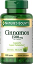 Kapsułki cynamonowe, Suplement ziołowy, Wspiera metabolizm cukru, 1500mg, 100 Kapsułek