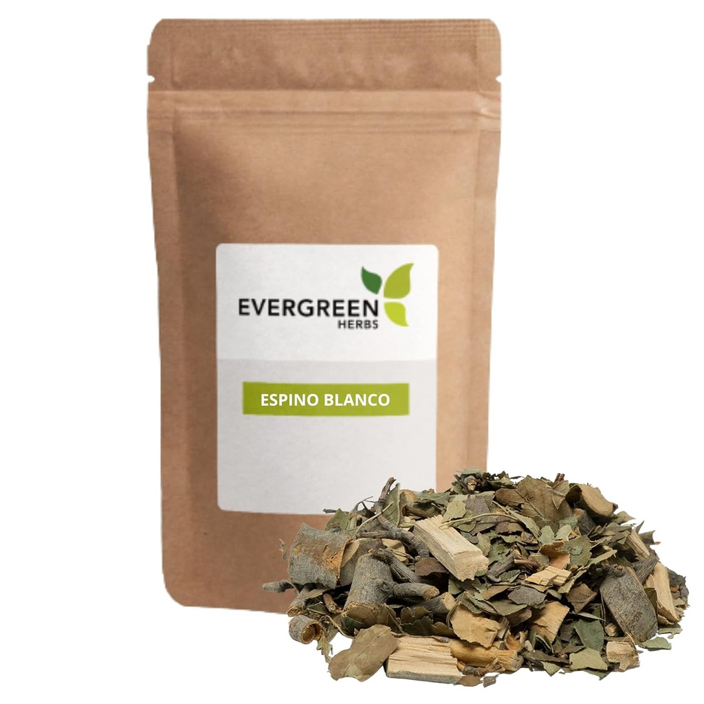 Evergreen Herbs Espino Blanco Herb (White Hawthorn) 8 oz. Biały Hawthorn, Kwiat Maja, Drzewo Majowe - Odżywialne stanąć Pouch, aby zapewnić świeżość!