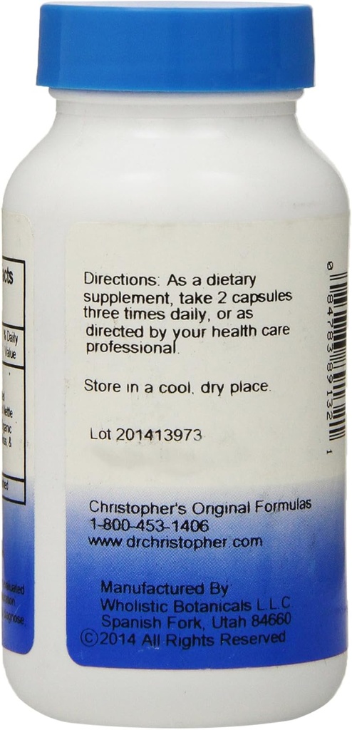 Oryginalna formuła dr Christophera Thyroid Conservation Formula kapsułki, 100 sztuk (opakowanie 2 sztuk)