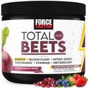 Czynnik siły Total Beets Energy Drink Mix, Superfood Buet Root Powder z azotanów do zwiększenia energii i obiegu wsparcia, Przepływ krwi, Tlenek azotu i Stamina, Suplement do zdrowia serca, 30 Służenia