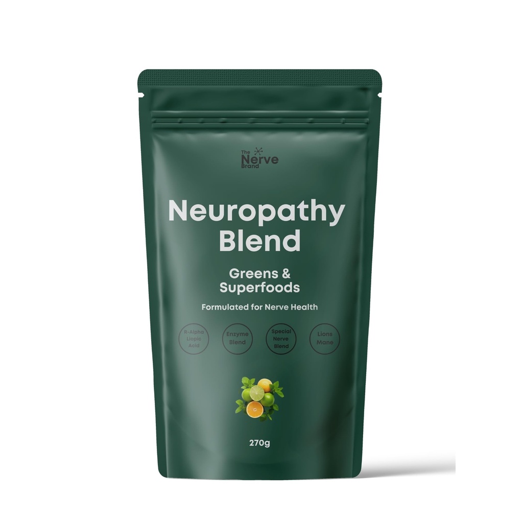 Neuropatia neuropatii marki Nerve Superfood Mieszanka zieleni Proszek do neuropatii obwodowej z 600mg kwasu lipoinowego R alfa