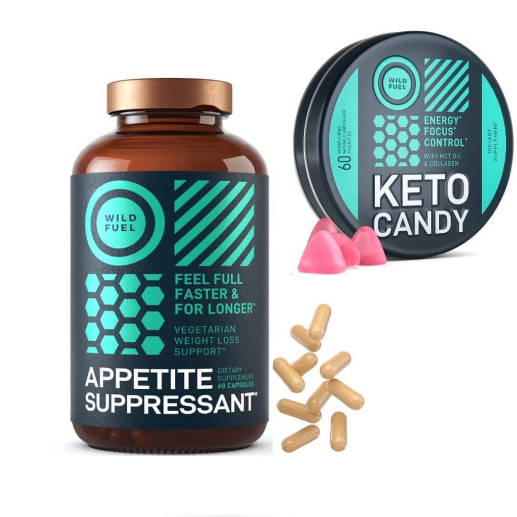 Wild Paliwo Apetite Suppressant i niskokaloryczne Keto Gummies Weightloss Bundle
