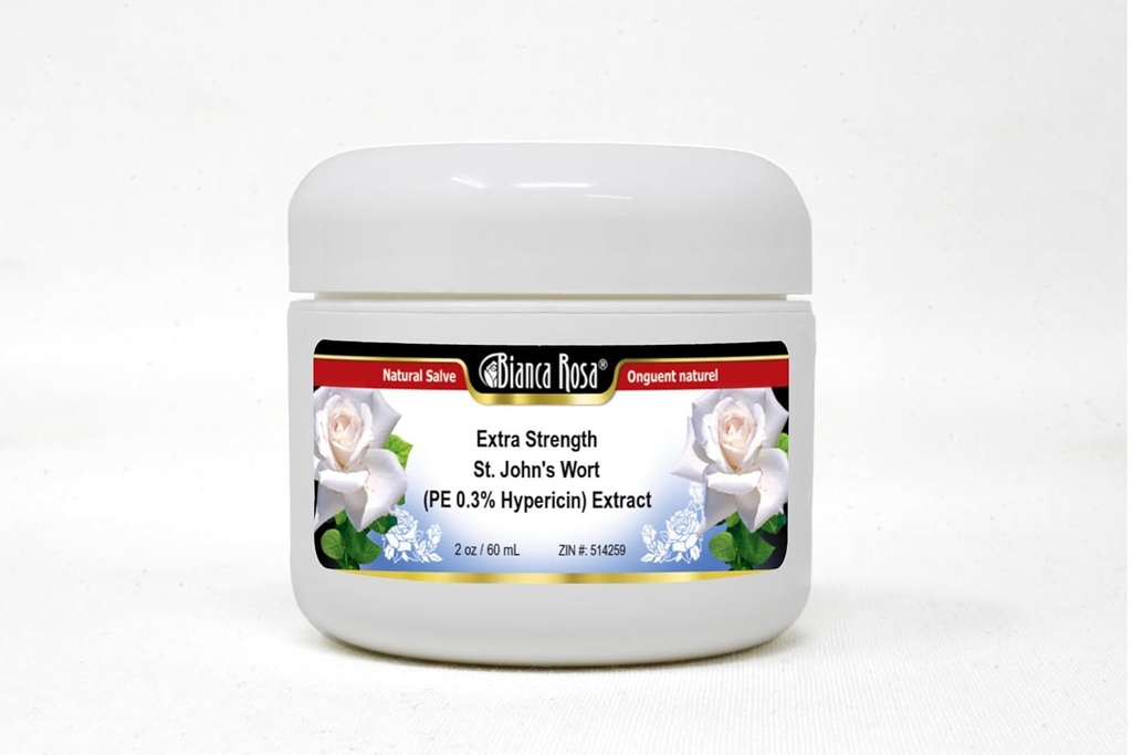 Bianca Rosa Extra Siła St. John 's dziurawiec (PE 0, 3% Hypericin) Extract - Salve Maintment (2 oz, ZIN: 514259)