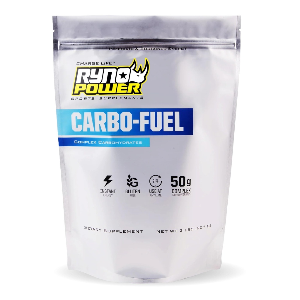 Ryno Power Carbo- Paliwo Stymulant- Free Drink Mix 2lb (20 Słupki) - All- Naturalny czysty proszek węglowodanowy dla sprawności atletycznej - Wegan i gluten Free