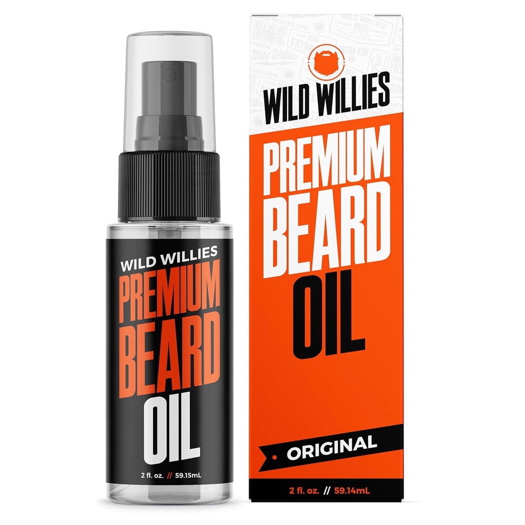 Wild Willies Beard Oil for Men - Natural ingredients Promote Deep Conditioning - Removes Itch & Dandruff - Deep Softening Treatment - Best Beard Oil & Conditioner - 2 Fl Oz