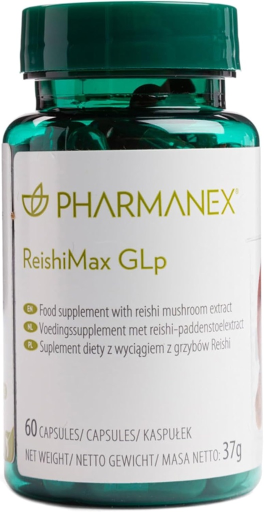 ReishiMax Immune Supplement Supplement, Red Reishi Mushroom Extract, 60 Kapsułki, Wzmacnia zdrowie immunologiczne, Wspiera energię, Witalność i Ogólny Wellness