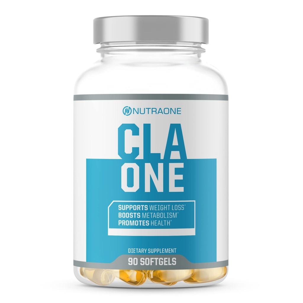 NutraOne CLAOne Supplement from Nutrition - Conjufalid Linoleic Acid (CLA) Natural Supplement * (90 kapsułki)