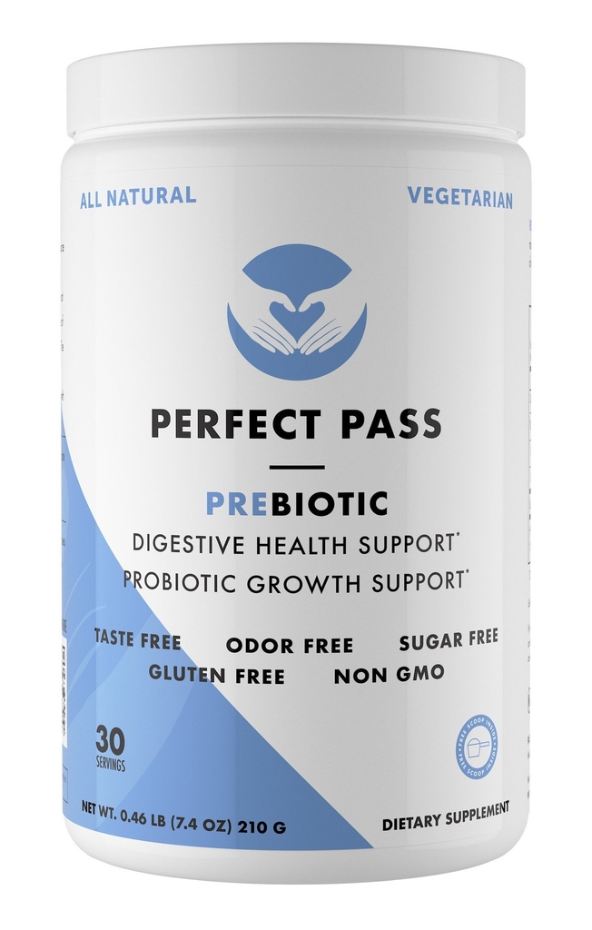 PERFECT PASS Prebiotyczny PHGG Częściowo hydrolizowany Guar Gum 210g Proszek - 100% Natural gluten Free Non GMO - Certified Kosher Vegetarian Sugar Free