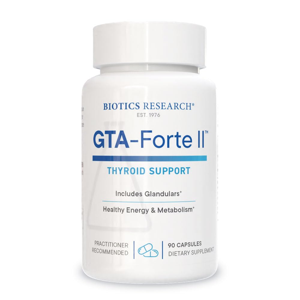 Biotics Research GTA Forte II ™ Selenium Suplement z cynku, miedzi, Świń Glandular & Rubidium, Encrynal Glands Support, optymalne równowagi hormonalnej, Fitochemicznie Funt elementy śladowe 90 Kapsułki