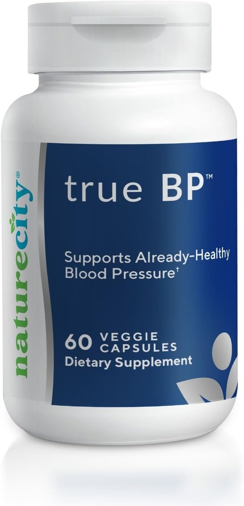 NatureCity True- BP 124; Supplements to Support Blood Flow for Heart Health Equipment 124; MegaNatural- BP 80mg 16% Oleuropein (60 Veggie Capsules) Non-GMO, Gluten Free