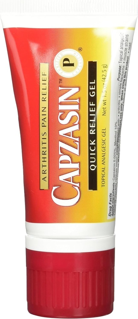 Capzasin Artretitis Pain Relief, Quick Relief Gel, No Mess Sponge Applicator 1.5 oz (42,5 g)