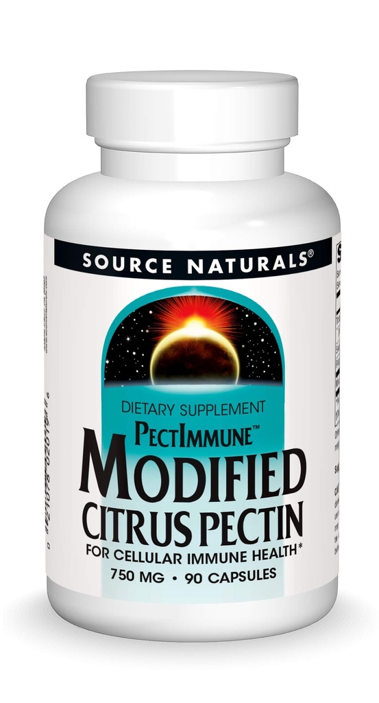 Źródło Naturals PectImmune, Zmodyfikowany Citrus Pectin, Dla immunologicznego zdrowia komórek *, 750 mg - 90 Kapsułki