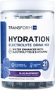 TransformHQ Hydration Drink Mix (21 Pakiety jednorazowe, Blue Malina) - Suplement do nawadniania Mieszanka z witamin i elektrolitów