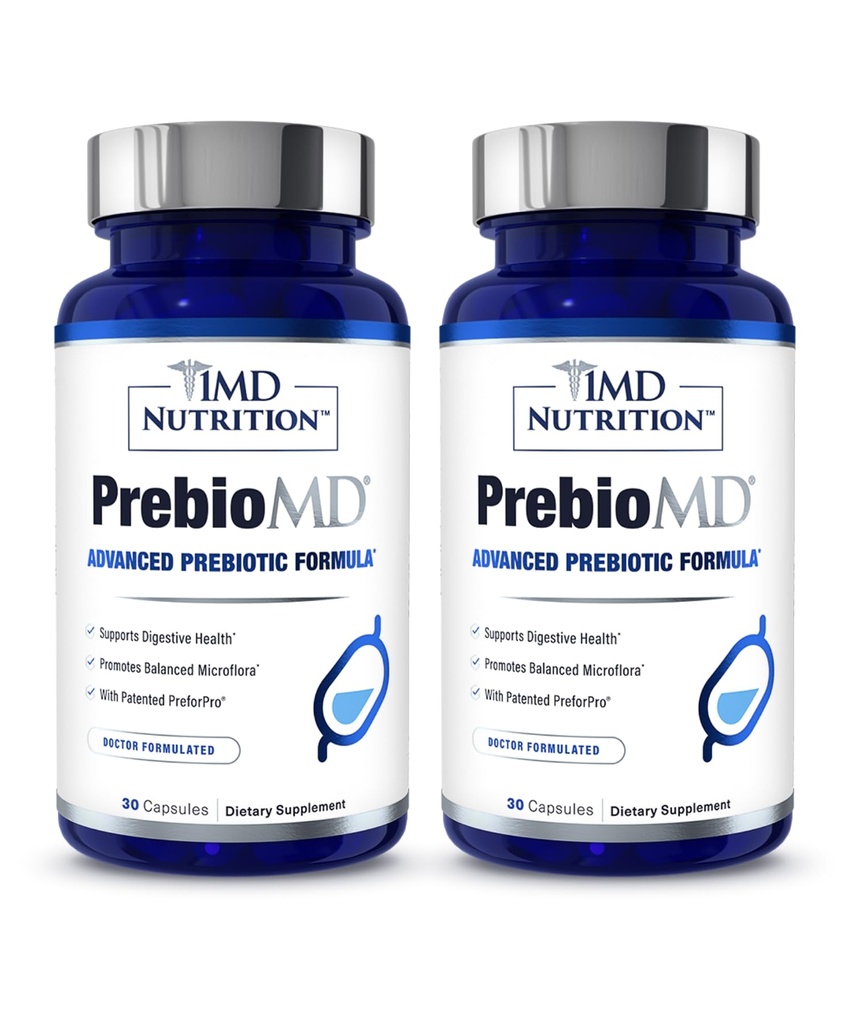 1MD Nutrition PreBioMD - Prebiotic with PreforPro Instant 124; Wsparcie zdrowej trawienia i bakterii pożywnych