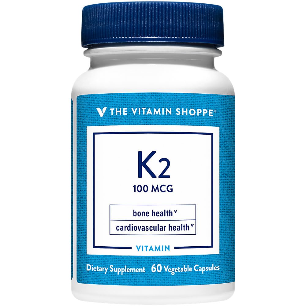Witamina Shoppe Witamina K2- 100 MCG (60 Kapsułki wegetariańskie)
