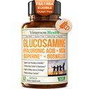 Siarczan glukozaminy z kwasem hialuronowym, Boswellią, suplementem Black Pepper & MSM - 5- in-1 Joint Supplements for Men and Women - Joint Health, Mobility & Bone Strength - FSA Kwalifikujące się 60 Caps