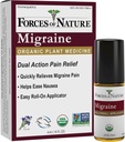 Siły natury Naturalne, Organiczne Migrena ból Relief Topical Roll- na, Wsparcie promu, Aura, Ból głowy, Zmęczenie, Lekkie i dźwiękowe wrażliwość, Nudności związane z migreny, Non-GMO, 0.14 Fl Oz