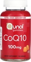 Qunol CoQ10 Gummies, CoQ10 100mg, Pyszne suplementy gumowe, Koenzym Q10 pomaga wspierać zdrowie serca, Wegan, Gluten Free, Ultra Wysoka Absorpcja - 90 Liczba