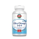 KAL Ultra Omega 3- 6- 9 1200mg Bilans 124; Olej rybny w / Naciskany olejek lniany i olejek borage 124; Skóra, Włosy, Serce, Pamięć 124; 200 Softgels