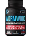 Premia Wormwood Extract Kapsułki - 5 miesięcy dostaw dla immunologicznego - 12 Zioła zmieszane z liśćmi czarnej orzechy, Ginger, Turmeric & More - 150 Liczby