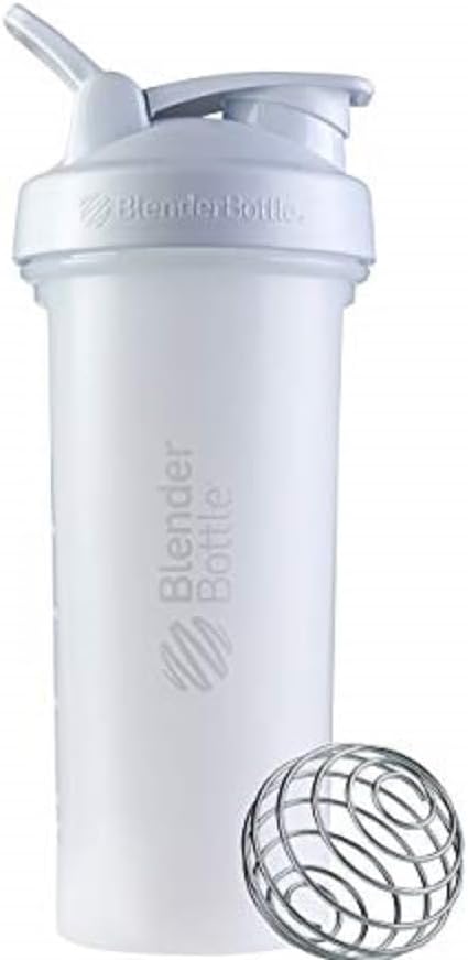 Butelka BlenderBottle Classic V2 Shaker Butelka Perfect for Protein Shakes and Pre Workout, 28- Ounce, White