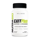 NutraBio CaffPlus, podwójna kofeina źródłowa z Theanine for Healthy Energy Boost - 60 Kapsułki warzywne