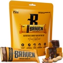 Braven Bar Czekoladowy Karmel Nut Energy Bars (1.59 oz, Pack of 10) - Przeżuwacze energetyczne z 5 g białka - On- the- Energy Snacks for Running, Turystyka i Sport - Gluten Free Snacks for Trwała Energy Boost