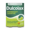 Dulcolax Stymulant Laxative Tablets, Przewidywalne i skuteczne zaparcia Relief, Relieves Straining & Bloating, Bisacodyl 5 mg, 100 Count