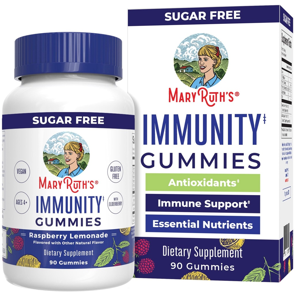 MaryRuth Organics Sugar Free Immunity Gummies is 124; Potężny Mieszanka Bis124; Witamina Witamina C & Cynk C & Cynk 124; Witamina D3 & Echinacea is 124; Suplement do wsparcia immunologicznego 124; Gummeje dla dzieci i dorosłych