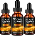 Manna Strumień Krople, Mannaflum Supplement Liquid Drops - Maksymalna moc, Manna Flux Health & Wellness Drops, Mannaflum Wszystkie Naturalne Formuły, Manna Flux Recenzje Drops (3 Pack)