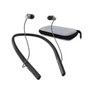 Neckband Słuchowy Pomoc dla seniorów, Przywracalny Słuchawki Bluetooth słuchawki z hałasem Anulowanie Wzmacniacz słuchu dla słuchu utrata czarny