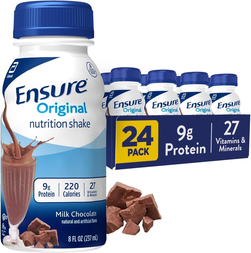 Zapewnienie oryginalnego żywienia Wstrząśnij z 9 gramów białka, shakes replacement, czekolada mleczna, 8 fl oz, 24 Count