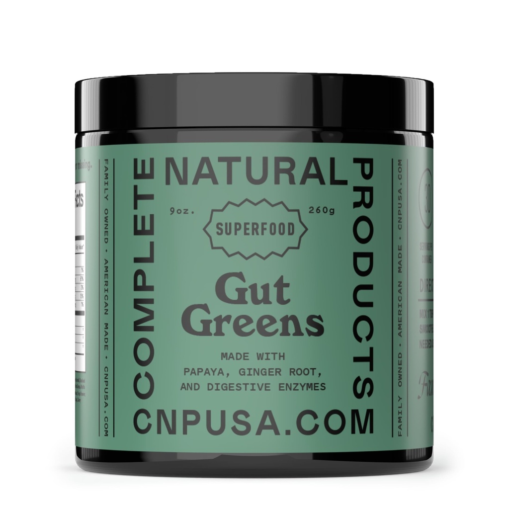 Gut Zielone Superfood w proszku Suplement Formuły - Amazing Surowy suplementy enzymatyczne Trawa Mix, 9oz, 30 Służenia
