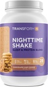 TransformHQ Nighttime Shake, Sleep + mieszanka protein, 28 Służenia, czekoladowy chip Cookie Flavor
