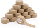 16 Rolls samoprzylepny bandaż Wrap - ForTomorrow 1 Inch Small Breathable Cohesive Athletic Tape, Stretch Adherent Finger Wrap for Sport, Urazy, Pierwsza pomoc Medyczna, Spawy i Opuchlizna