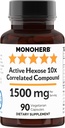 MONOHERB Active Hexose 10x Złożony skorelowany, 1500 mg - 30 Służb - 90 Kapsułek 500 mg na kapsułkę