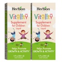 HERBION Naturals Vitality Supplement for Children, Promotes Growth and Apetite, Relieves Fatigue, Poprawia kondycję psychiczną i fizyczną, dla dzieci 1 rok & powyżej, 5 Fl Oz (Pack of 2)