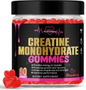 Generic Creature Monohydrate Gummie do odzyskiwania mięśni, przyrost i siłę mięśni, skupianie energii i zdrowie mózgu, bezglutenowe, nie GMO, suplement wegański dla mężczyzn i kobiet, 30 porcji 90 ct