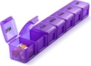 Pigułka Organizator XL Extra Duży Tygodniowy i Codzienne Pigułki Skrzynki na Pigułki / Witamina / Olej rybny / Suplementy (Purpurowy)